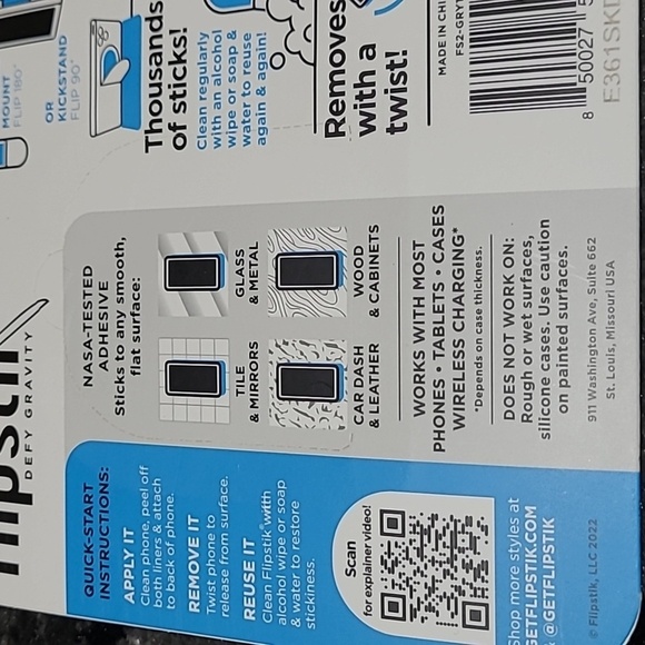 FLIPSTIK DEFY GRAVITY CELL PHONE GRAY STICK KICK STAND PRICE FIRM - Picture 8 of 10